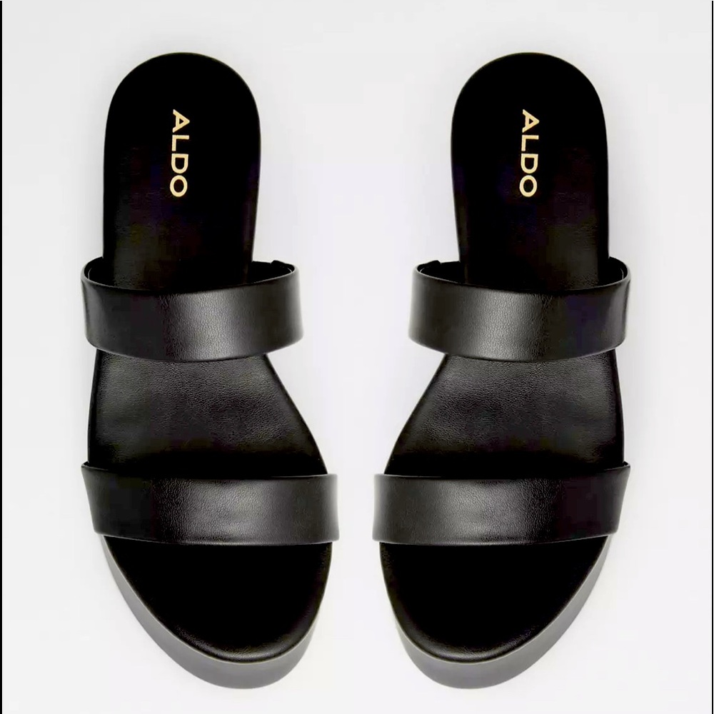 🆕 ALDO Wiceclya flatform double strap sandals